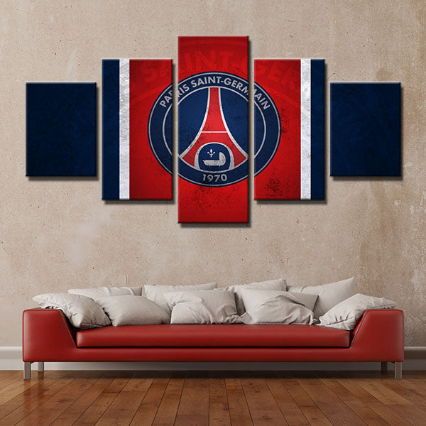 Paris Saint-Germain Fc Old Emblem Canvas Wall Art