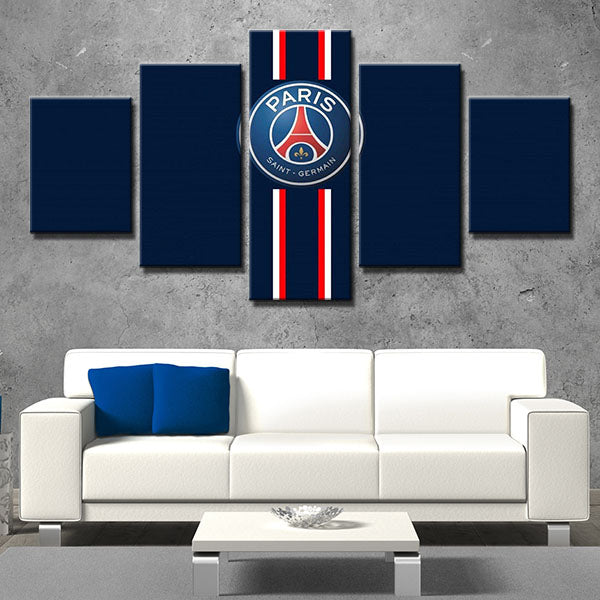 Paris Saint-Germain Fc Simple Emblem Canvas Wall Art