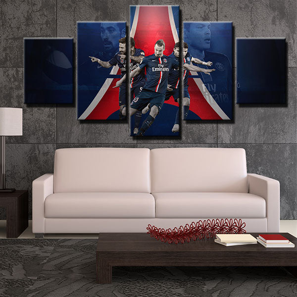Paris Saint-Germain Fc Team Member Canvas Wall Art