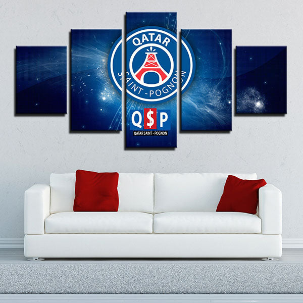 Paris Saint-Germain Fc Team Member Canvas Wall Art
