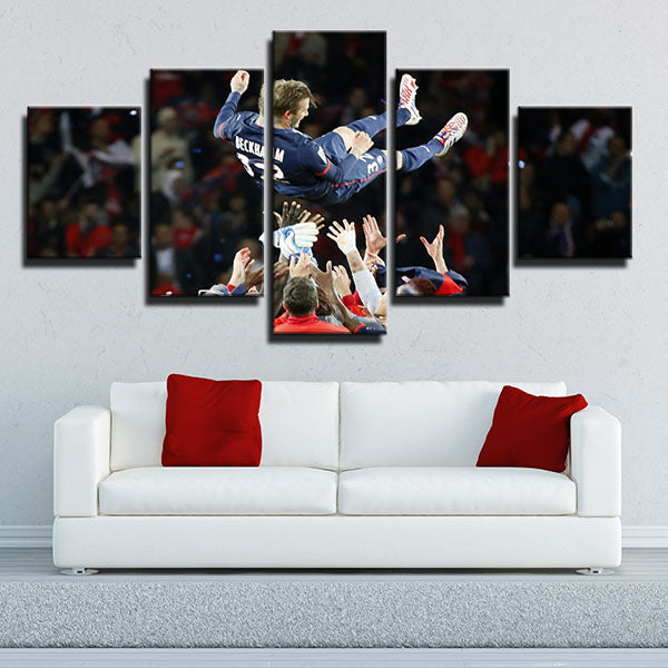 Paris Saint-Germain Fc Team Win Canvas Wall Art