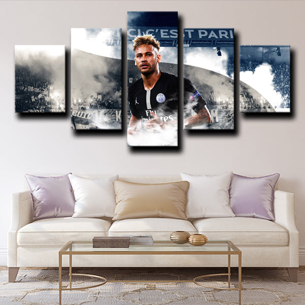 Paris Saint-Germain Forward Juninho Neymar Canvas Wall Art