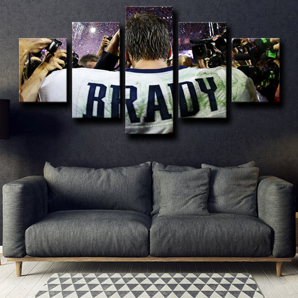 Patriots Buarterback Amazing Tom Brady Canvas Wall Art