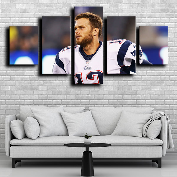 Patriots Quarterback Amazing Tom Brady Canvas Wall Art