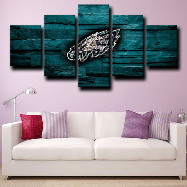 Philadelphia Eagles Badge Canvas Wall Art