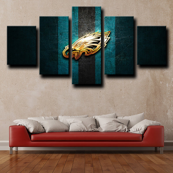 Philadelphia Eagles Emblem Gold Canvas Wall Art Philadelphia Eagles Emblem Gold Canvas Wall Art