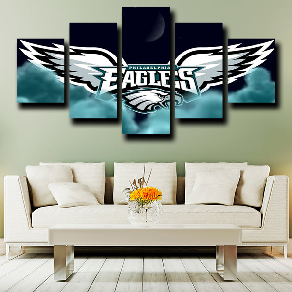 Philadelphia Eagles Logo Badge Canvas Wall Art