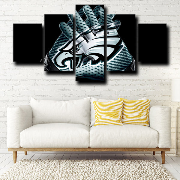 Philadelphia Eagles Logo Black Canvas Wall Art Philadelphia Eagles Logo Black Canvas Wall Art