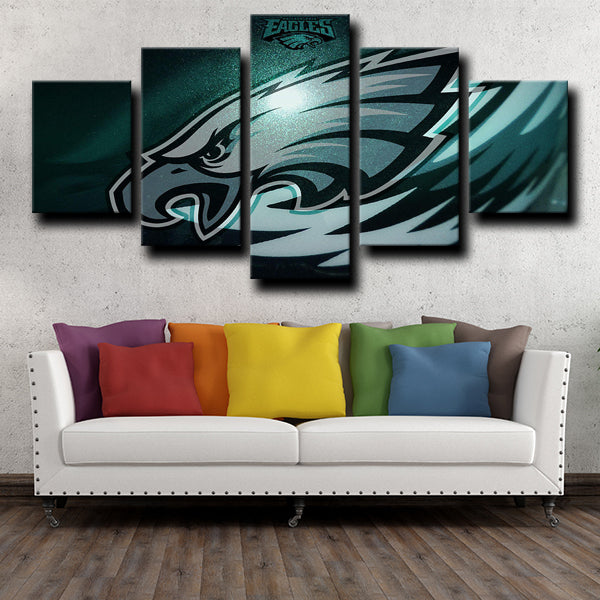 Philadelphia Eagles Logo Crest Canvas Wall Art