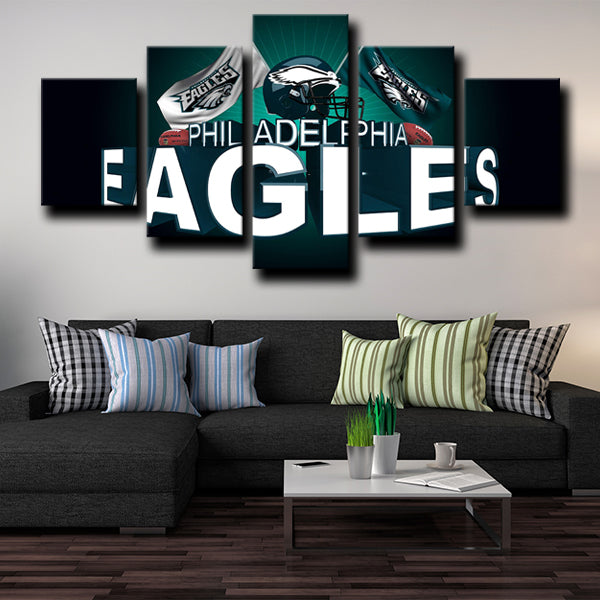 Philadelphia Eagles Logo Crest Canvas Wall Art