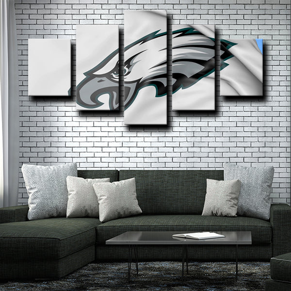 Philadelphia Eagles Logo Crest White Canvas Wall Art Philadelphia Eagles Logo Crest White Canvas Wall Art