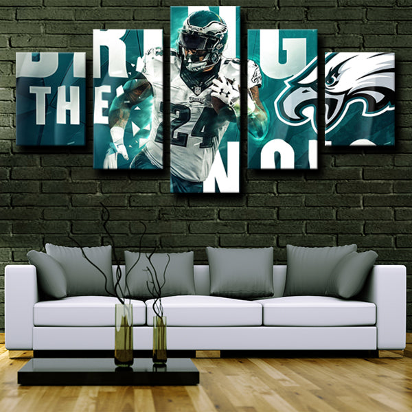 Philadelphia Eagles Number 24 Player Canvas Wall Art Philadelphia Eagles Number 24 Player Canvas Wall Art