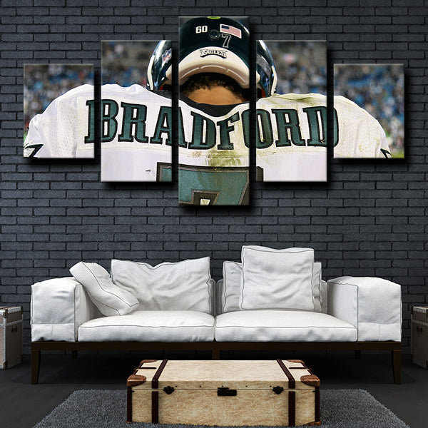 Philadelphia Eagles Quarterback Sam Bradford Canvas Wall Art