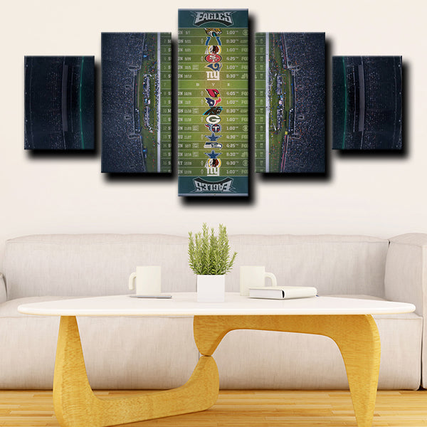 Philadelphia Eagles Rugby Field Canvas Wall Art