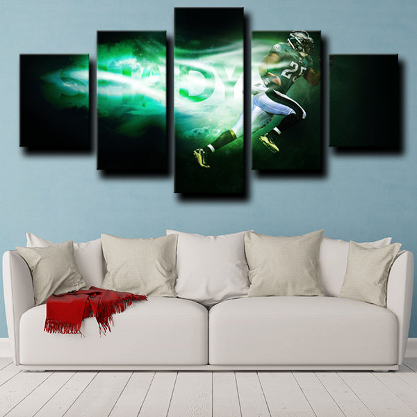 Philadelphia Eagles Running Guard Shady Lesean Mccoy Canvas Wall Art
