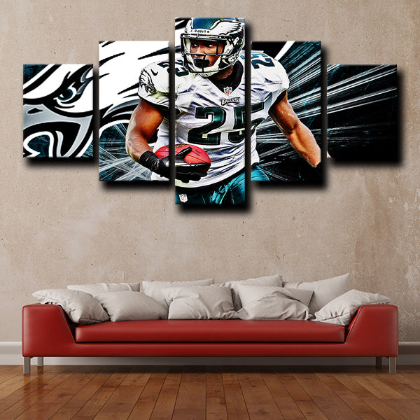 Philadelphia Eagles Running Guard Shady Lesean Mccoy Canvas Wall Art