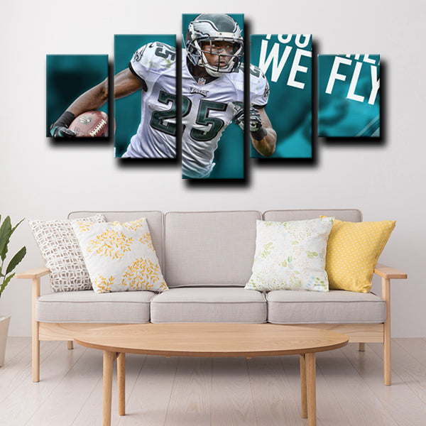 Philadelphia Eagles Running Guard Shady Lesean Mccoy Canvas Wall Art