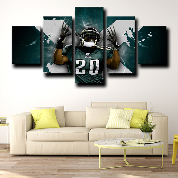 Philadelphia Eagles Safety Weapon X Brian Dawkins Canvas Wall Art