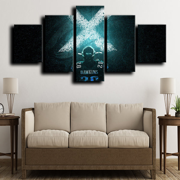 Philadelphia Eagles Weapon X Brian Dawkins Canvas Wall Art