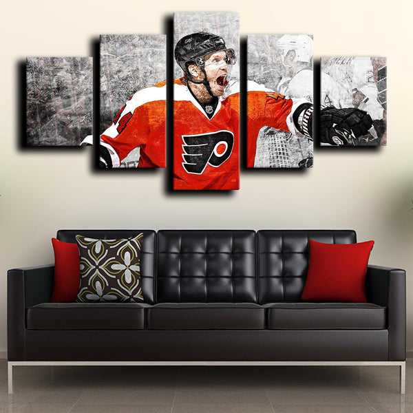 Philadelphia Flyers Defense Kime Timonen Canvas Wall Art