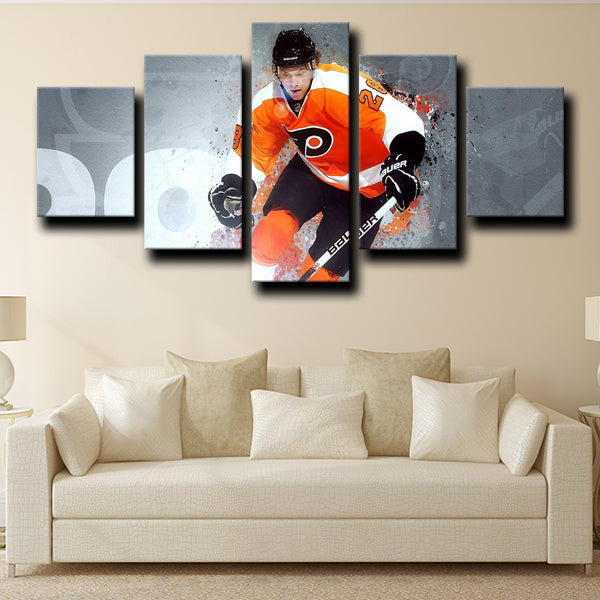 Philadelphia Flyers Left Wing G Giroux Canvas Wall Art