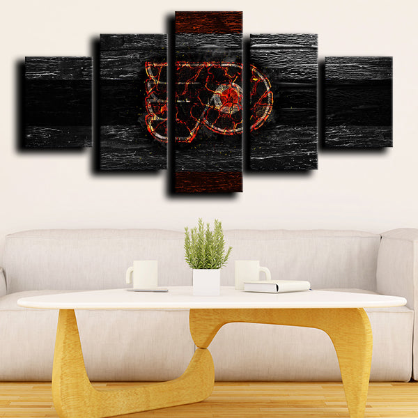Philadelphia Flyers Logo Crest Canvas Wall Art