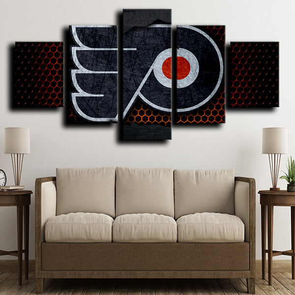 Philadelphia Flyers Logo Crest Canvas Wall Art