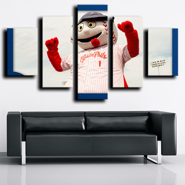 Philadelphia Phillies Doll Symbol Canvas Wall Art