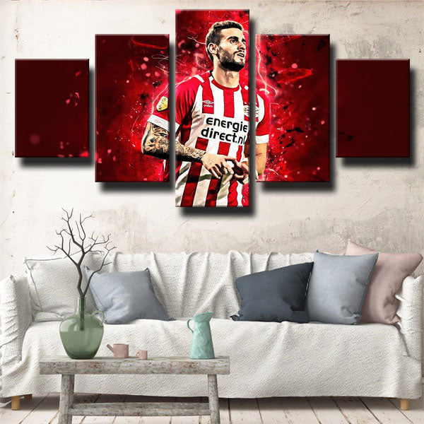 Philips Sport Vereniging Midfielder Gaston Pereiro Canvas Wall Art
