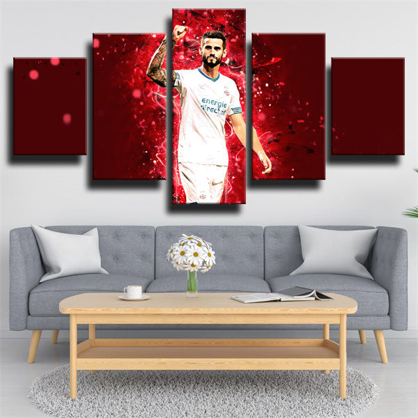 Philips Sport Vereniging Midfielder Gaston Pereiro Canvas Wall Art
