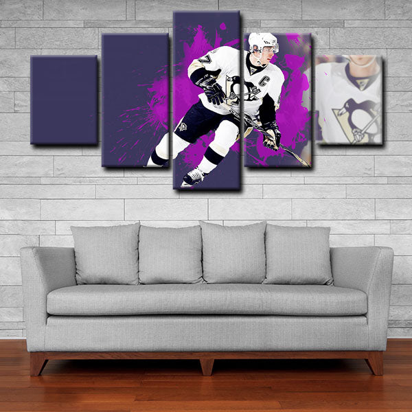 Pittsburgh Penguins Centre Sid The Kid Sidney Crosby Canvas Wall Art