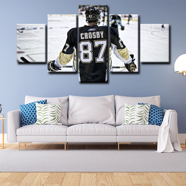 Pittsburgh Penguins Centre Sid The Kid Sidney Crosby Canvas Wall Art