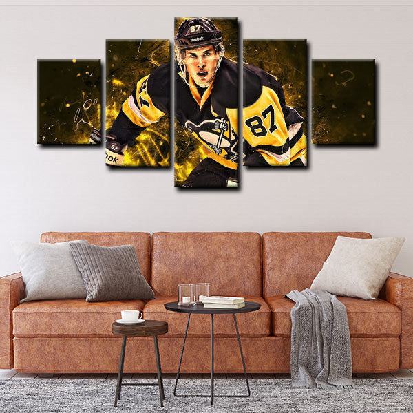 Pittsburgh Penguins Centre The Next One Sidney Crosby Canvas Wall Art