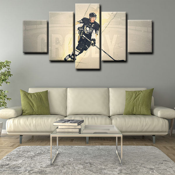 Pittsburgh Penguins Centre The Next One Sidney Crosby Canvas Wall Art