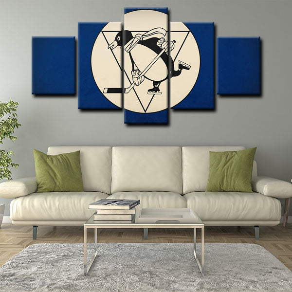 Pittsburgh Penguins Logo Canvas Wall Art Pittsburgh Penguins Logo Canvas Wall Art