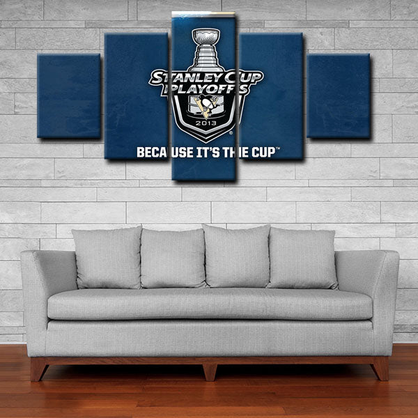 Pittsburgh Penguins Logo Canvas Wall Art