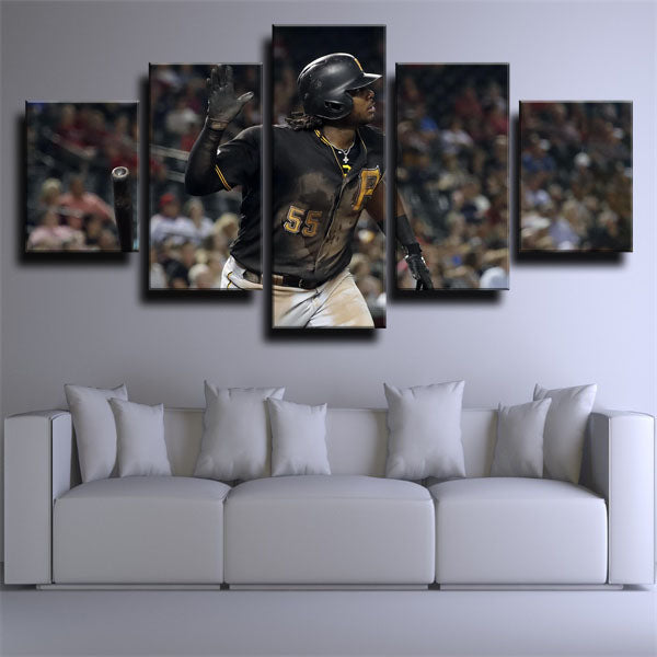 Pittsburgh Pirates First Baseman Jb Josh Bell Canvas Wall Art