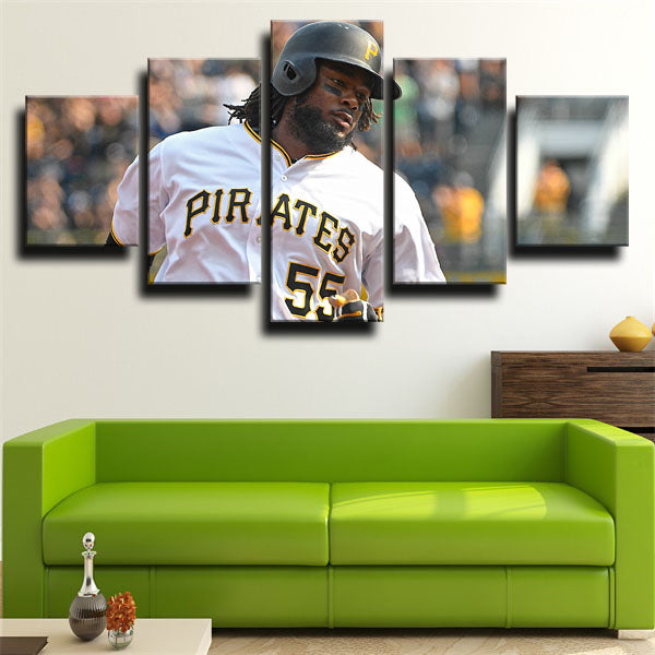 Pittsburgh Pirates First Baseman Josh Josh Bell Canvas Wall Art