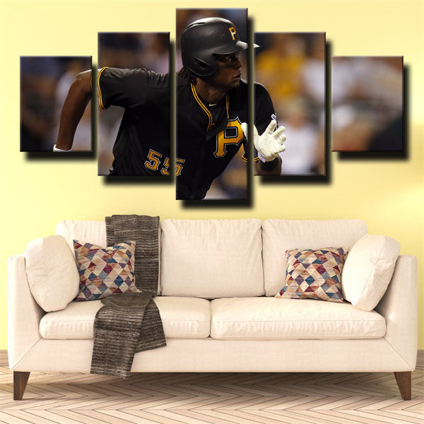 Pittsburgh Pirates First Baseman Jb Josh Bell Canvas Wall Art