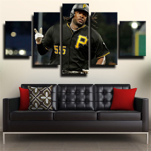 Pittsburgh Pirates First Baseman Josh Josh Bell Canvas Wall Art