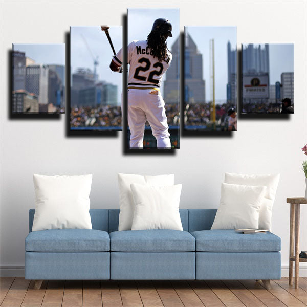 Pittsburgh Pirates Outfielder Andrew Mccutchen Cutch Canvas Wall Art
