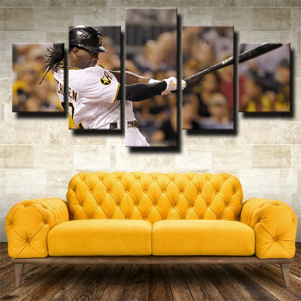 Pittsburgh Pirates Outfielder Zoom Andrew Mccutchen Canvas Wall Art