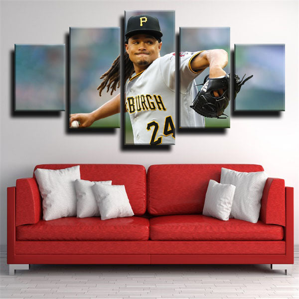 Pittsburgh Pirates Shortstop The Rook Chris Archer Canvas Wall Art