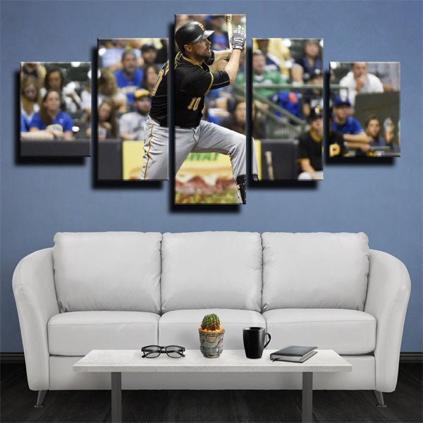 Pittsburgh Pirates Shortstop The Rook Jordy Mercer Canvas Wall Art