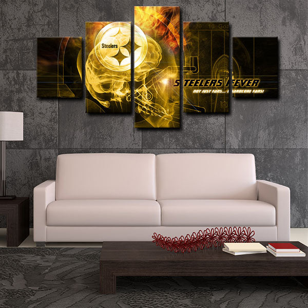 Pittsburgh Steelers Logo Canvas Wall Art