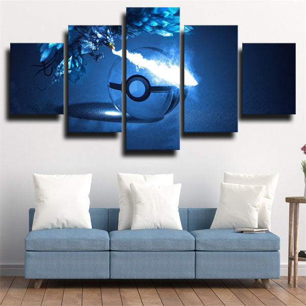 Pokemon Articuno Blue Canvas Wall Art