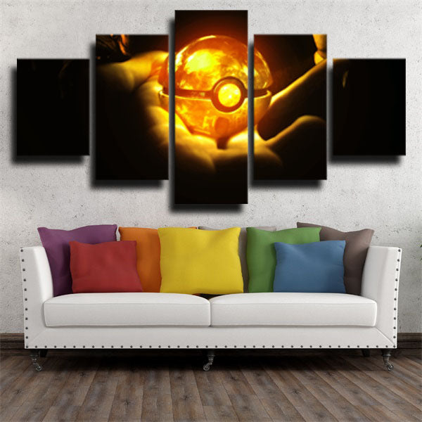 Pokemon Fireball Canvas Wall Art