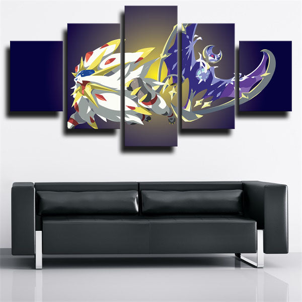 Pokemon Lunala Canvas Wall Art