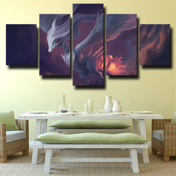 Pokemon Reshiram Purple Canvas Wall Art Pokemon Reshiram Purple Canvas Wall Art