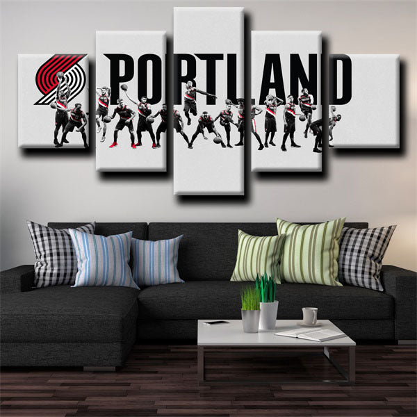 Portland Trail Blazers Teammates Canvas Wall Art